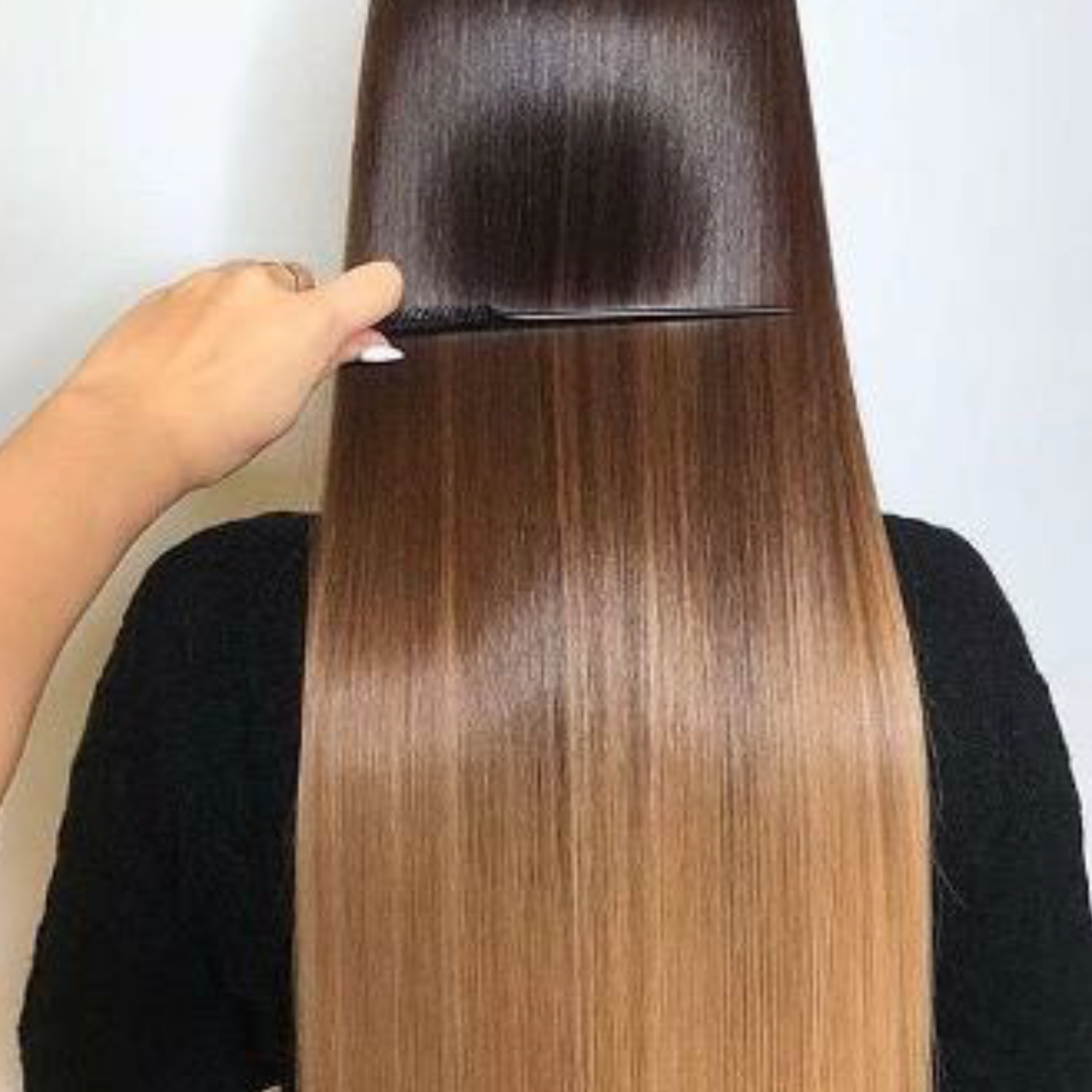 glattejern brugt på hår